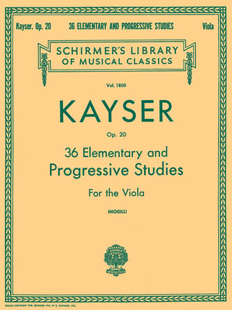 KAYSER H.E. - ESTUDIOS (36) - OP.20 (VIOLA)