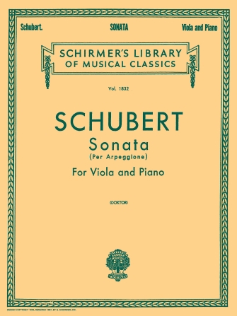 SCHUBERT F. - SONATA LA m ARPEGGIONE (VA) - D.821