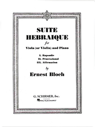 BLOCH E. - SUITE HEBRAIQUE - (VLA o V/P)