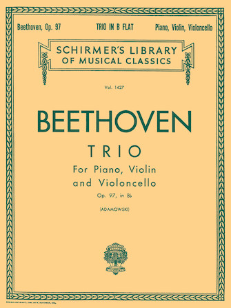 BEETHOVEN L.V. - TRIO Nº7 SIb M (SC+PT)(ARCHIDUQUE) V/VCP - OP.97