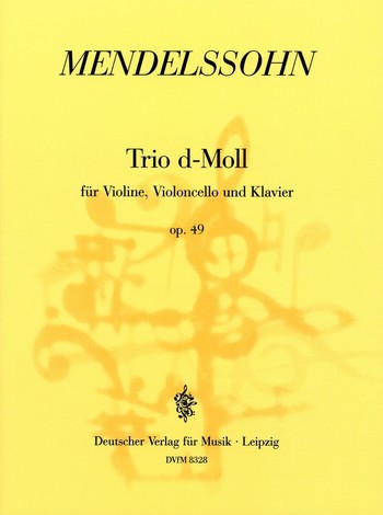 MENDELSSOHN F. - TRIO Nº1 RE m  CON PIANO - OP.49