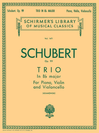 SCHUBERT F. - TRIO Nº1 SIb (SC+PT)               V/VCP - OP.99