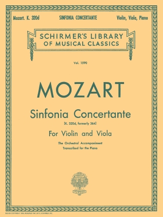 MOZART W.A. - SINFONIA CONCERTANTE (SC+PT)       V/VAP - KV.364