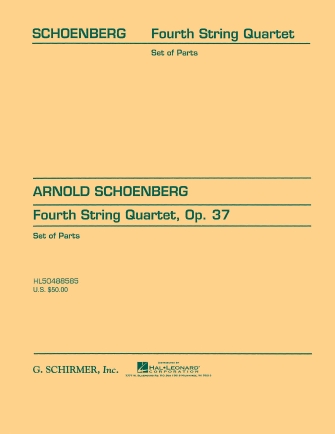SCHOENBERG A. - CUARTETO Nº4 (PT)               2V/VA/VC - OP.37