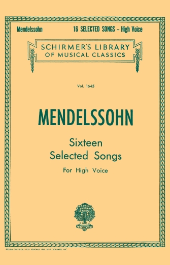 MENDELSSOHN F. - CANCIONES SELECTAS (SOPRANO/TENOR) -