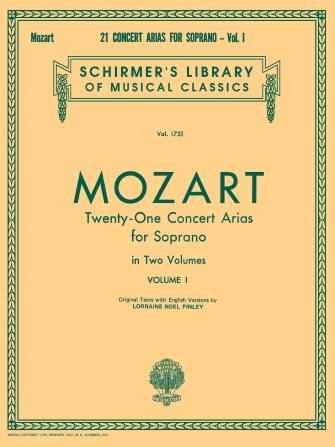 MOZART W.A. - ARIAS DE CONCIERTO V.1 (21)    SOP -