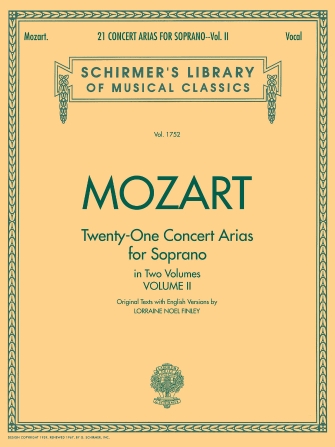 MOZART W.A. - ARIAS DE CONCIERTO V.2 (21)          SOP -