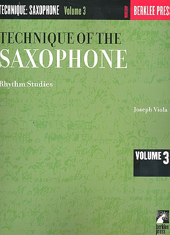 VIOLA J. - TECHNIQUE OF SAXOPHONE V.3 -