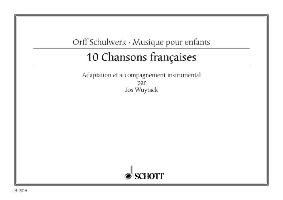WUYTACK J. - CHANSONS FRANCAISES (10) -