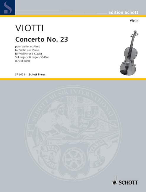 VIOTTI G.B. - CONCIERTO Nº23 SOL M -