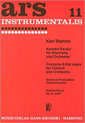 STAMITZ C. - CONCIERTO MIb M 1ª ED. (CL. y orquesta)