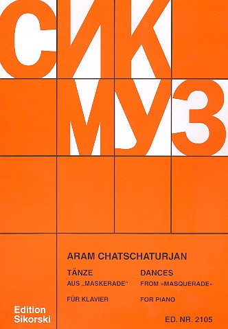 KACHATURIAN A. - DANZAS DE MASQUERADE