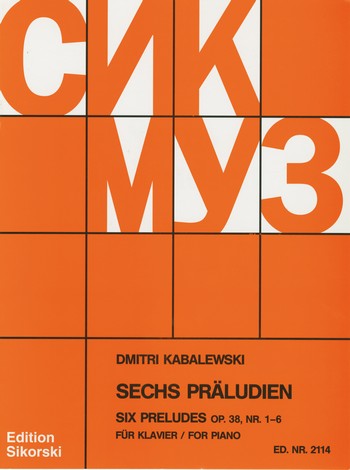 KABALEVSKY D. - PRELUDIOS OP.38 1-6 (6)