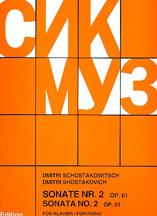 SHOSTAKOVICH D. - SONATA Nº2 - OP.61 -PIANO -