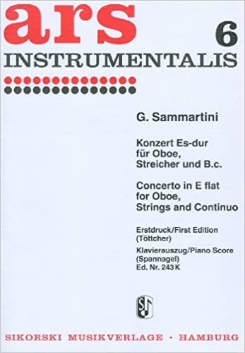SAMMARTINI G.B. - CONCIERTO MIb M - OBOE Y PIANO