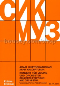 KACHATURIAN A. - CONCIERTO PARA VIOLIN -