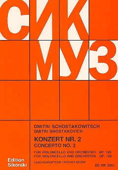 SHOSTAKOVICH D. - CONCIERTO Nº2 VIOLONCHELO - OP.126