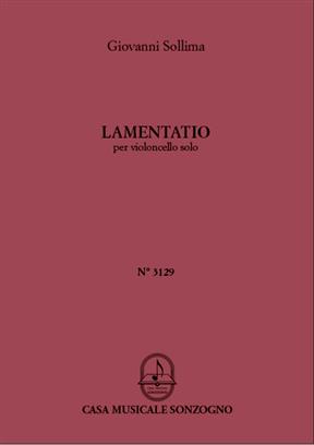 SOLLIMA G. -  LAMENTATIO VIOLONCHELO SOLO