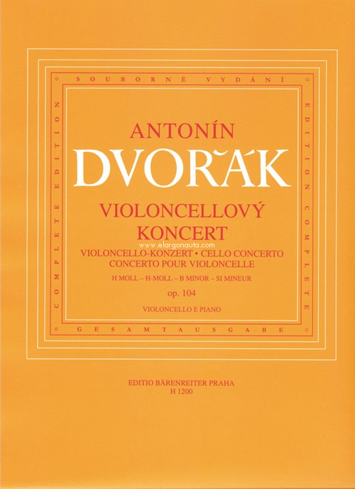 DVORAK A. - CONCIERTO SI m - OP.104