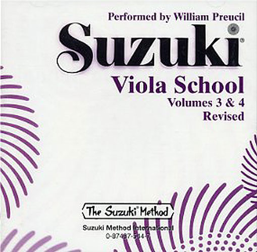 SUZUKI S. - ESCUELA DE VIOLA V.3/4 (SOLO CD) -