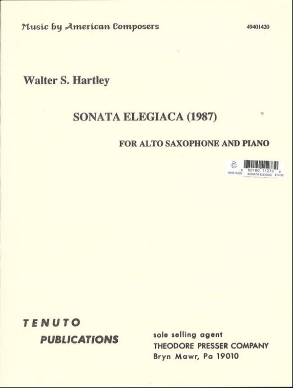 HARTLEY W. - SONATA ELEGIACA -