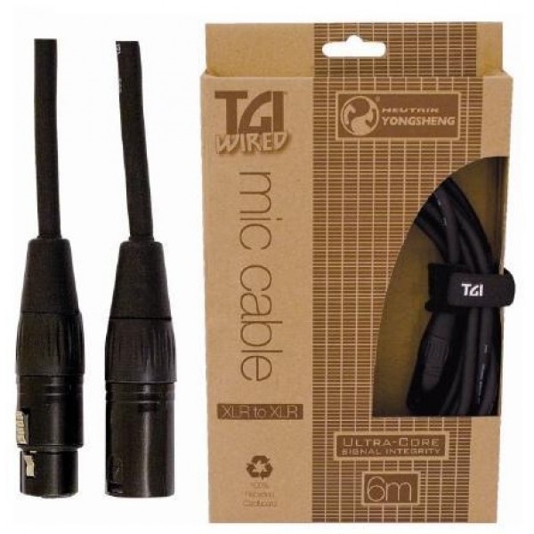 CABLE MICRO - XLR/XLR TGI (CONEXION NEUTRIK) 6 METROS