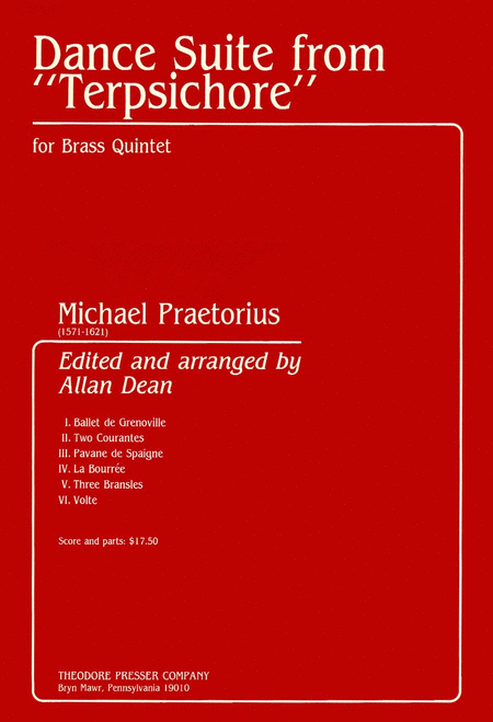 PRETORIUS M./DEAN - DANCE SUITE FROM TERPSICHORE - BRASS QUINTET
