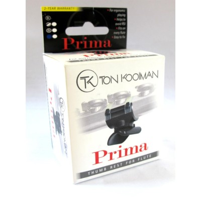 APOYAPULGAR FLAUTA - TON KOOIMAN PRIMA TRANSPARENTE con la base en negro