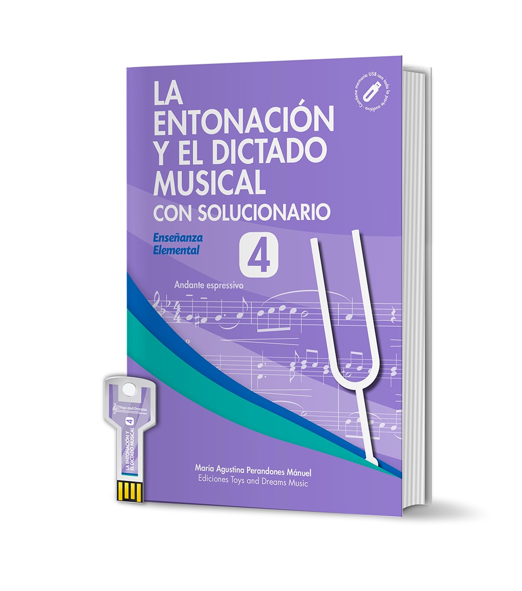 PERANDONES Mª A. - LA ENTONACION Y EL DICTADO MUSICAL N.4 CON SOLUCIONES +USB AUDIO