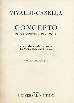 VIVALDI A. - CONCIERTO DO m (REV.CASELLA)