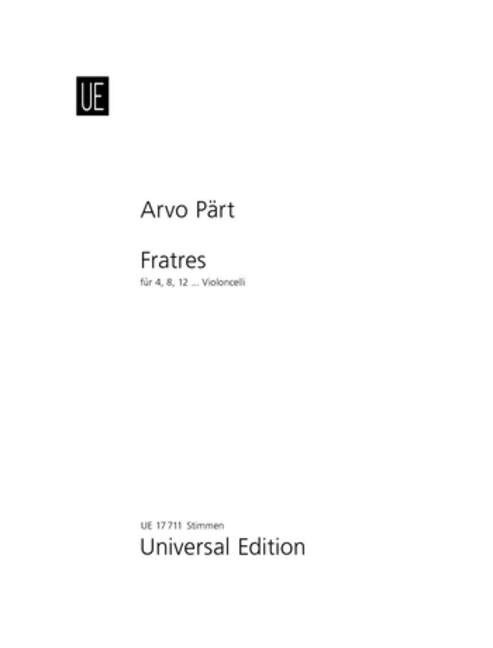 PART A. - FRATES VIOLONCELLOS (4.8,12)
