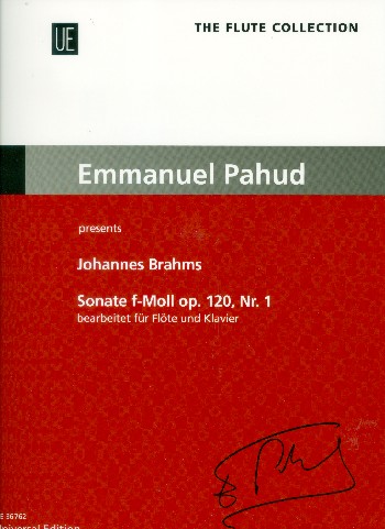BRAHMS J. - SONATA FLAUTA FAm OP.120.1
