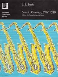 BACH J.S. - SONATA SOL m - BWV.1020 (SAXO/ P)