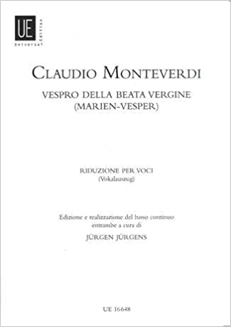 MONTEVERDI C. - VESPRO BEATA VIRGINE (MARIEN-VESPER) -