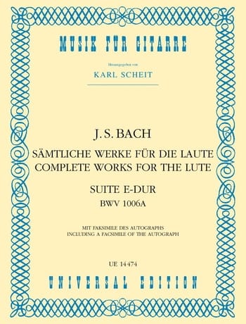 BACH J.S. - SUITE Nº4 MI M ORIGINAL LAUD - BWV.1006A