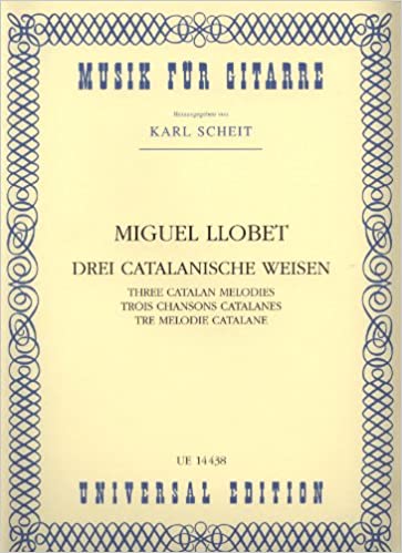 LLOBET M. - CANCIONES CATALANAS (3) -