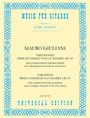 GIULIANI M. - VARIACIONES SOBRE UN TEMA DE HANDEL - OP.107