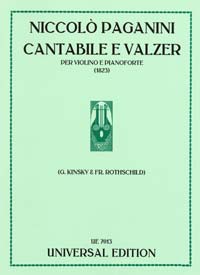 PAGANINI N. - CANTABILE Y VALS MI M