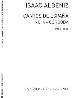 ALBENIZ I. - CORDOBA DE CANTOS DE ESPAÑA - OP.232 Nº4