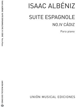 ALBENIZ I. - CADIZ,SAETA DE SUITE ESPAÑOLA - OP.47 Nº4