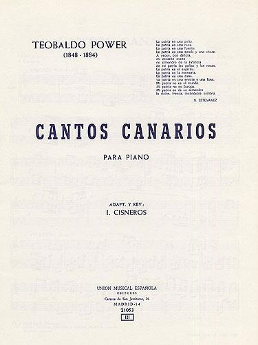 POWER T. - CANTOS CANARIOS -