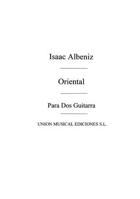 ALBENIZ I. - ORIENTAL DE CANTOS DE ESPAÑA - OP.232 Nº2