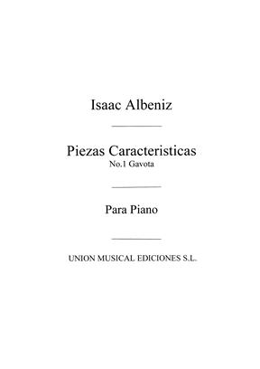 ALBENIZ I. - GAVOTA DE PIEZAS CARACTERISTICAS - OP.92 Nº1