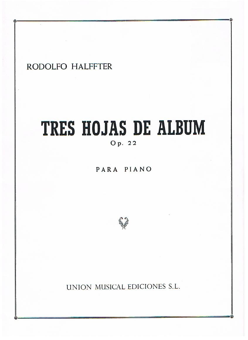 HALFFTER R. - HOJAS DE ALBUM (3) OP.22