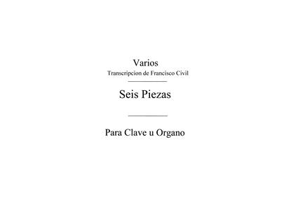 ALBUM - PIEZAS PARA CLAVE U ORGANO S.XVIII (6) -