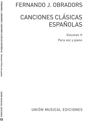 OBRADORS F. - CANCIONES CLASICAS ESPAÑOLAS V.2 -