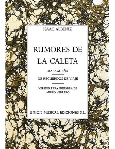 ALBENIZ I. - RUMORES DE LA CALETA DE RECUERDOS VIAJE - OP.71 Nº6 (IM.B.DEMANDA)