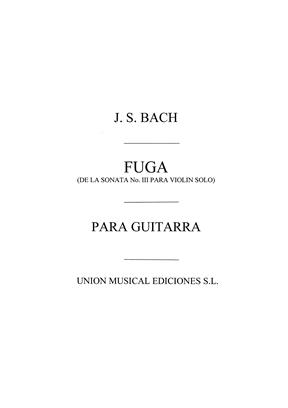 BACH J.S. - FUGA DE LA SONATA Nº3 DE VIOLIN -