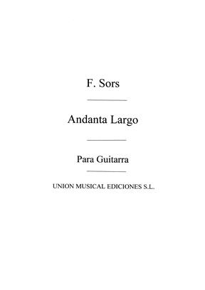 SOR F. - ANDANTE LARGO - OP.5 Nº5