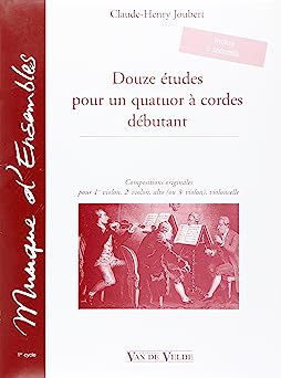 JOUBERT C.H. - ESTUDIOS CUARTETO CUERDA (12)   2V/VA/VC -